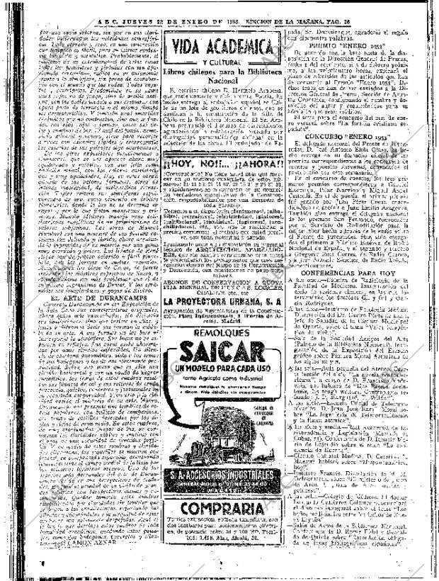 ABC MADRID 22-01-1953 página 22