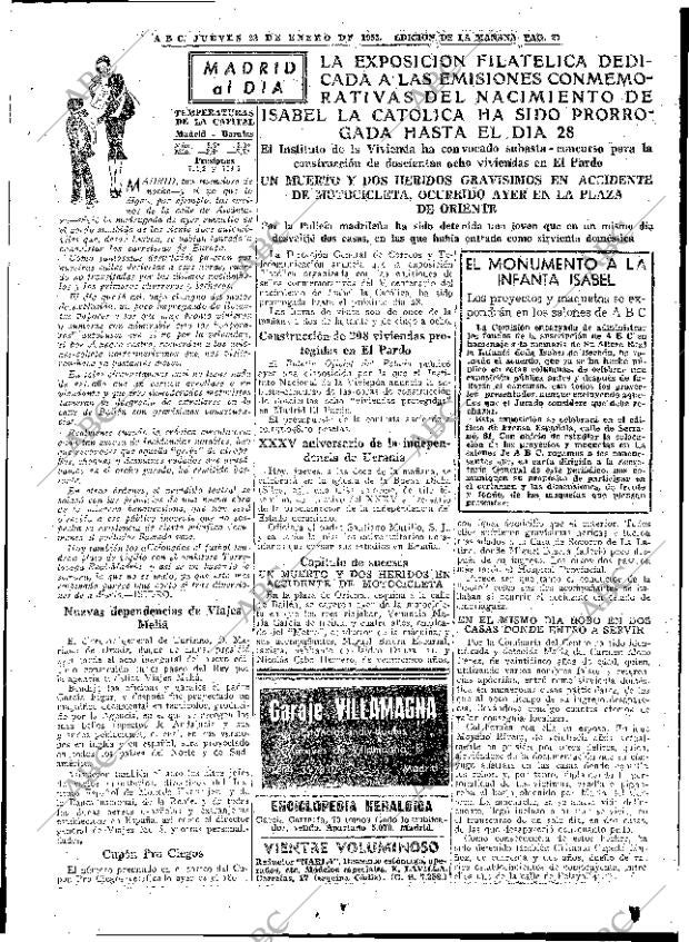 ABC MADRID 22-01-1953 página 23