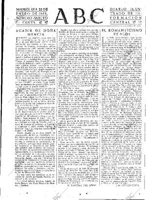 ABC MADRID 22-01-1953 página 3
