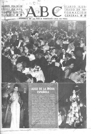 ABC MADRID 23-01-1953 página 1