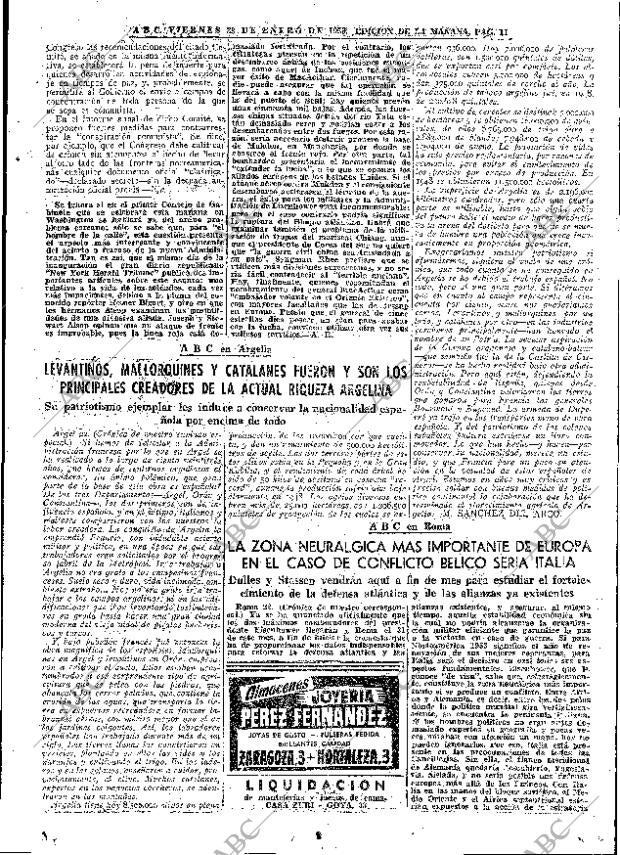 ABC MADRID 23-01-1953 página 11