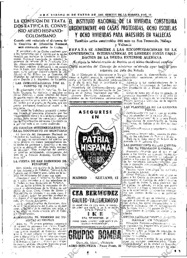 ABC MADRID 24-01-1953 página 17