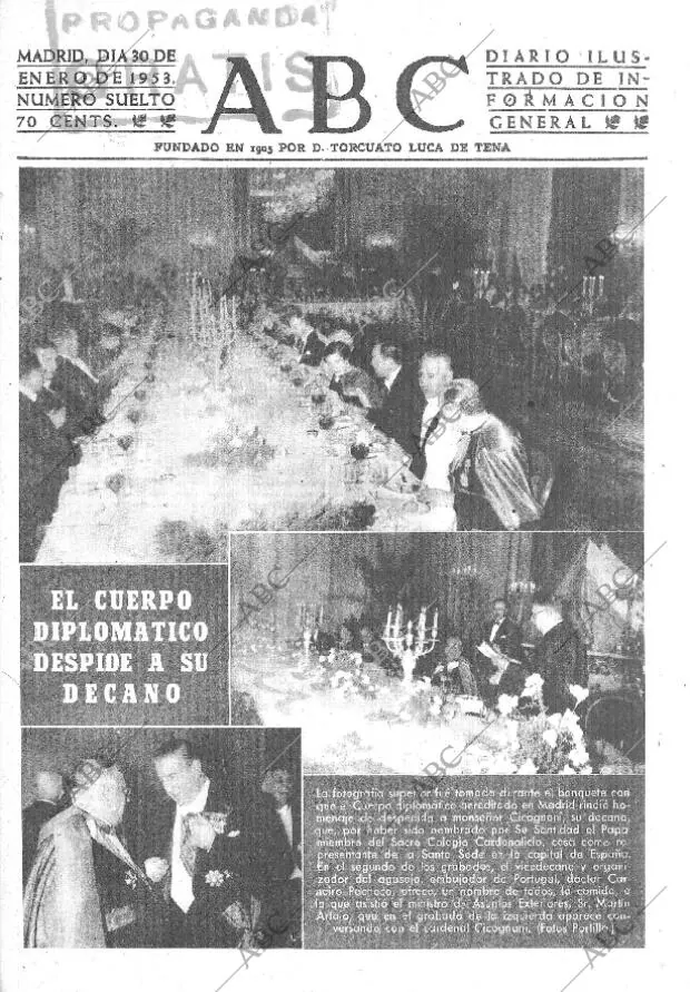 ABC MADRID 30-01-1953 página 1