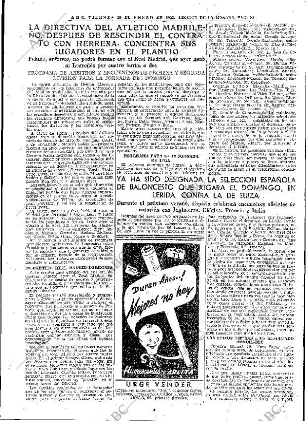 ABC MADRID 30-01-1953 página 21