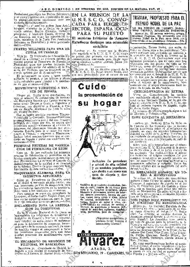 ABC MADRID 01-02-1953 página 28