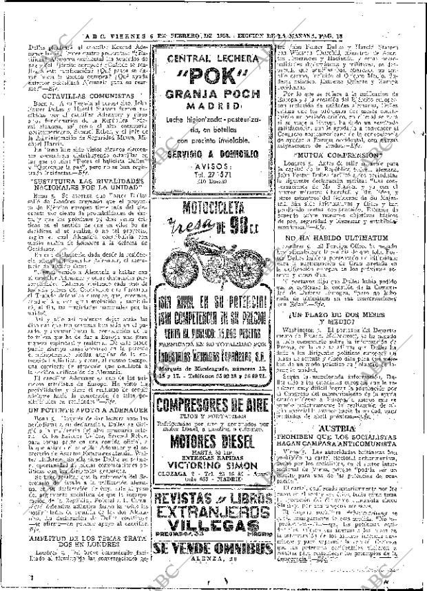 ABC MADRID 06-02-1953 página 18