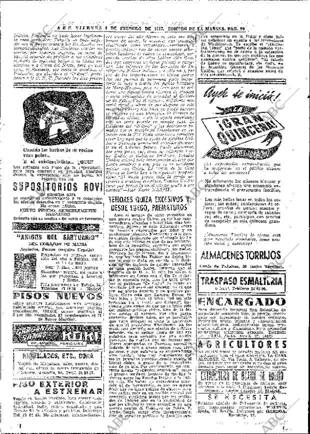 ABC MADRID 06-02-1953 página 20