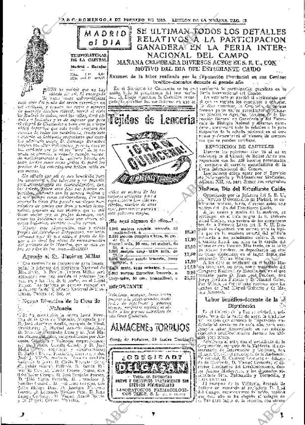 ABC MADRID 08-02-1953 página 41
