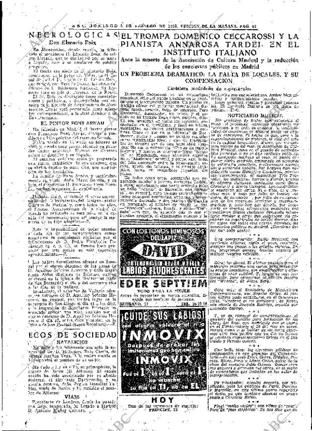 ABC MADRID 08-02-1953 página 49