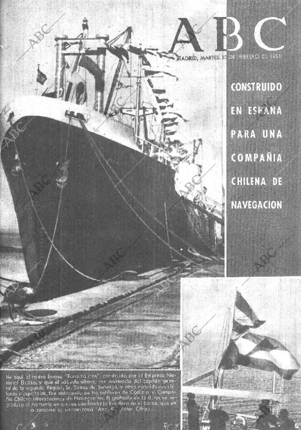 ABC MADRID 10-02-1953 página 1