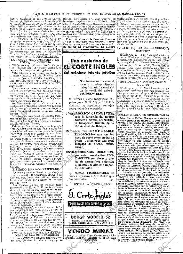 ABC MADRID 10-02-1953 página 18