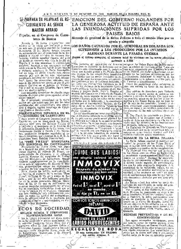 ABC MADRID 10-02-1953 página 21