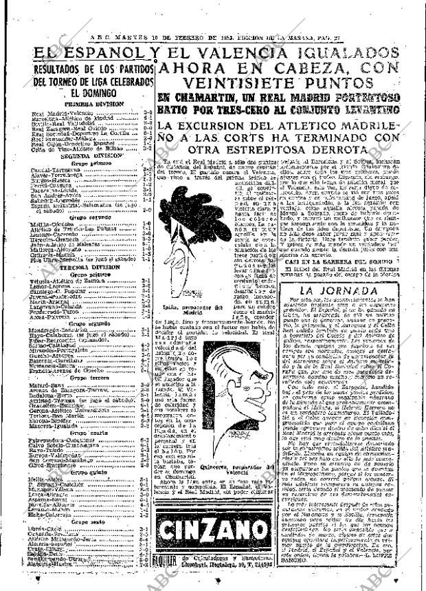 ABC MADRID 10-02-1953 página 27