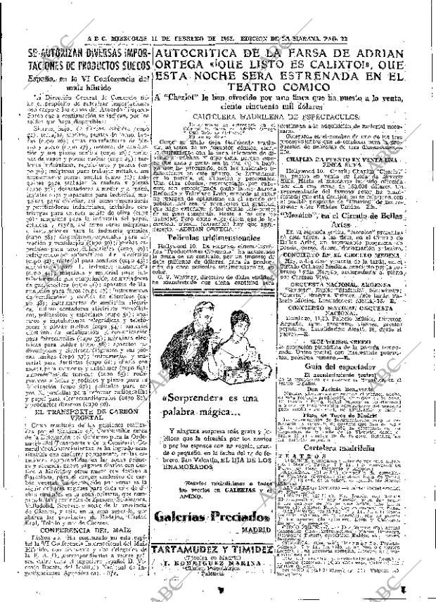 ABC MADRID 11-02-1953 página 23