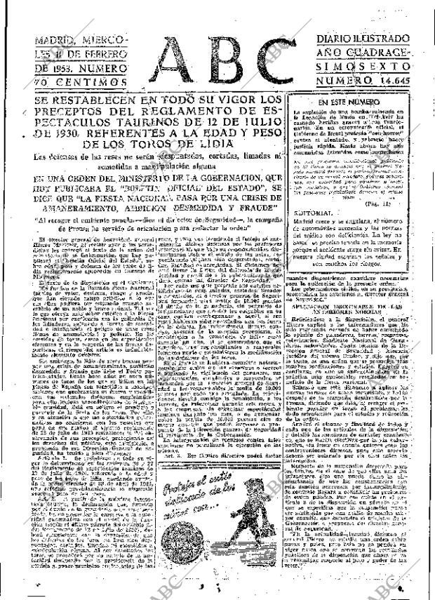 ABC MADRID 11-02-1953 página 7