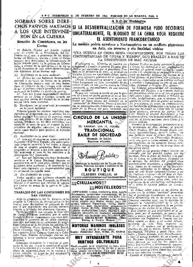 ABC MADRID 11-02-1953 página 9
