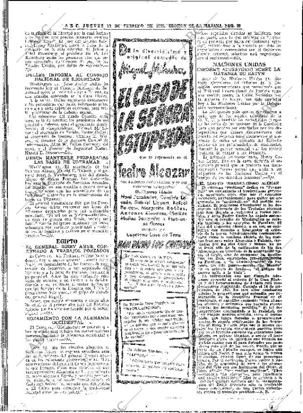 ABC MADRID 12-02-1953 página 20