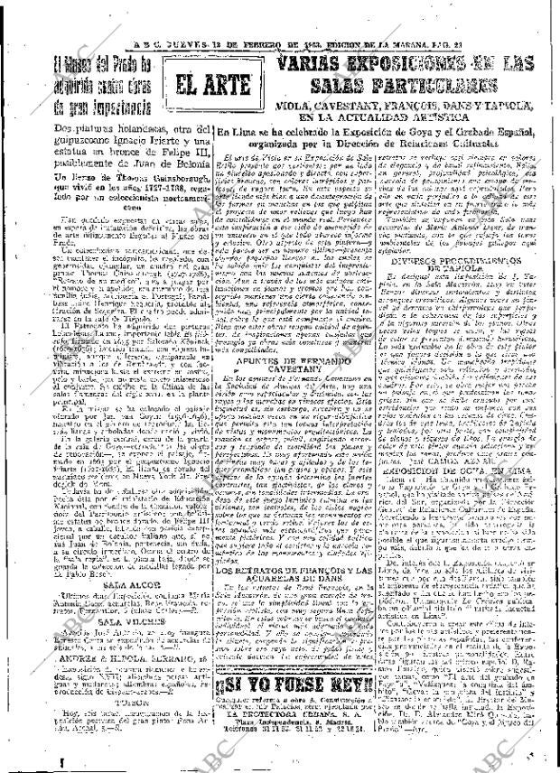 ABC MADRID 12-02-1953 página 23
