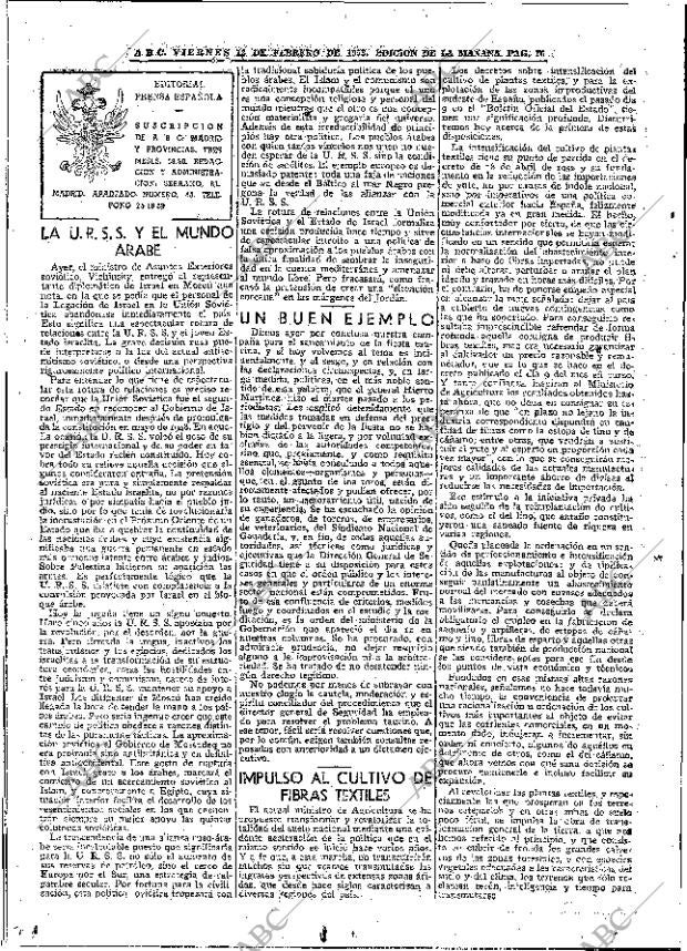 ABC MADRID 13-02-1953 página 16
