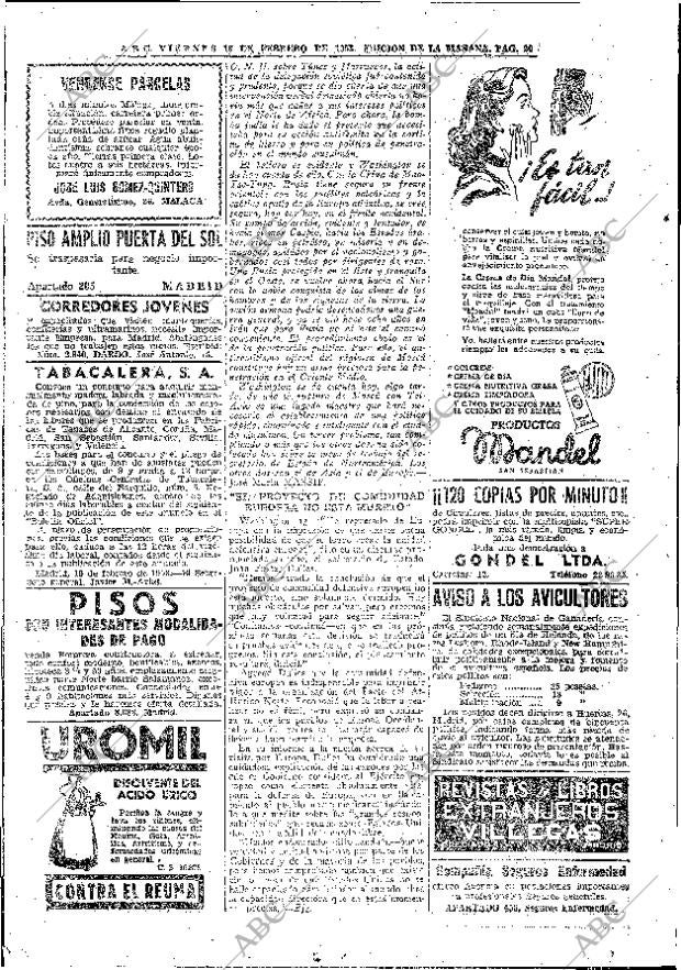 ABC MADRID 13-02-1953 página 20