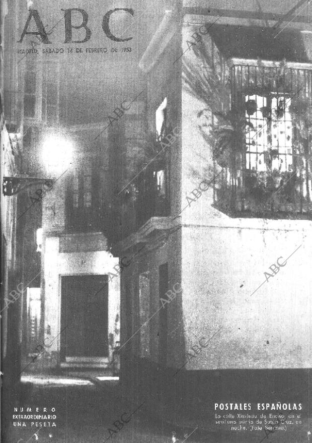 ABC MADRID 14-02-1953 página 1