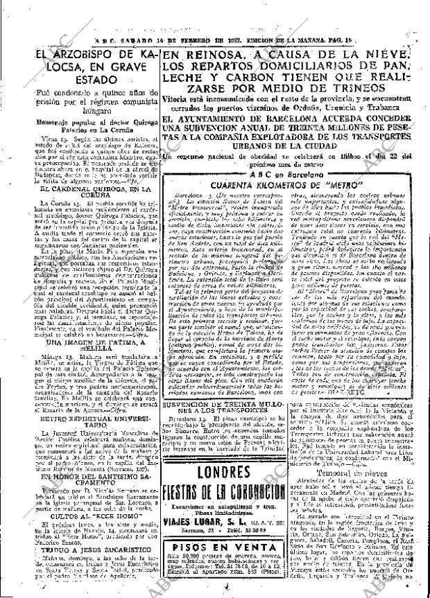 ABC MADRID 14-02-1953 página 15
