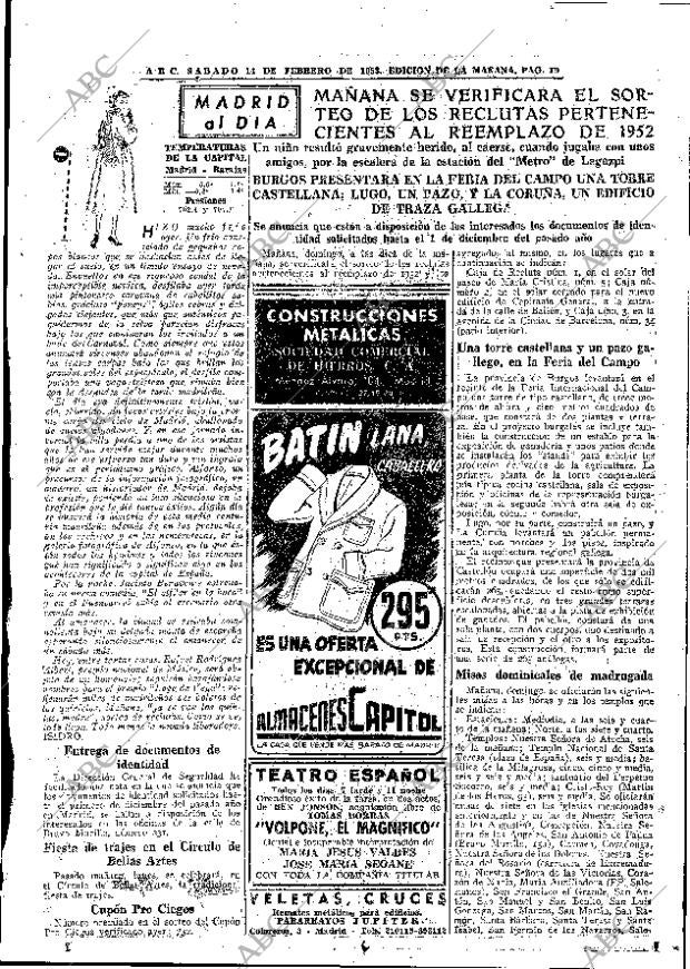 ABC MADRID 14-02-1953 página 19