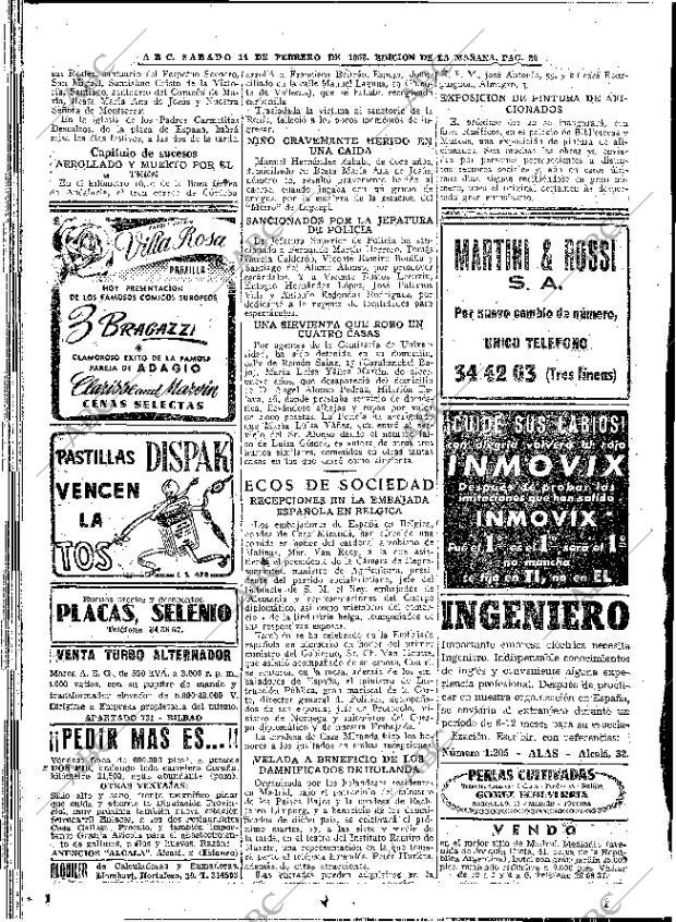 ABC MADRID 14-02-1953 página 20