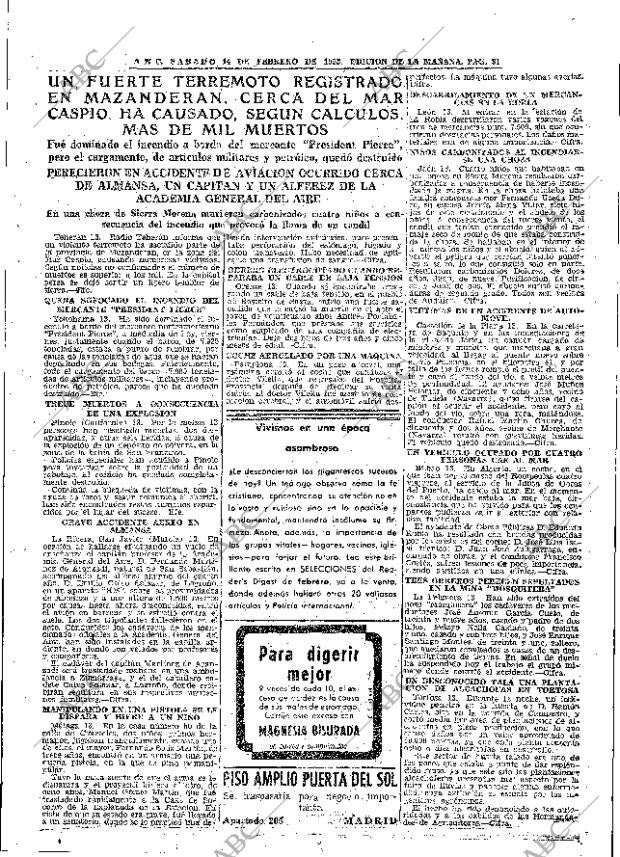 ABC MADRID 14-02-1953 página 31