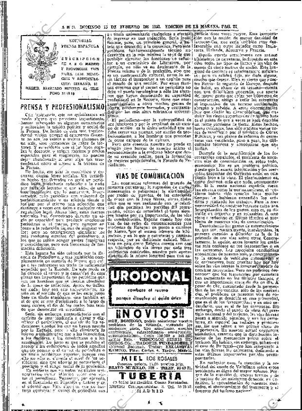 ABC MADRID 15-02-1953 página 32