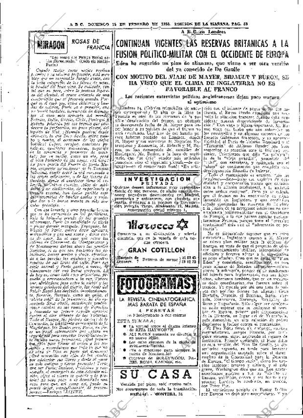 ABC MADRID 15-02-1953 página 33