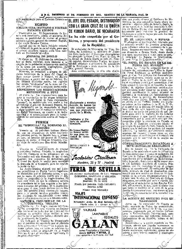 ABC MADRID 15-02-1953 página 36