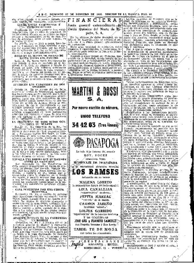 ABC MADRID 15-02-1953 página 46