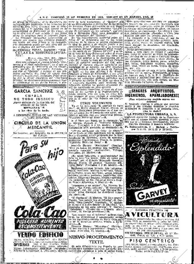 ABC MADRID 15-02-1953 página 48