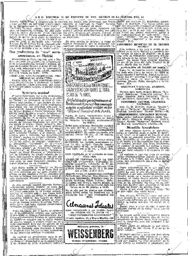 ABC MADRID 15-02-1953 página 54