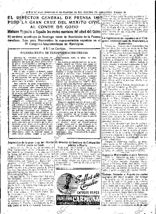 ABC SEVILLA 15-02-1953 página 27