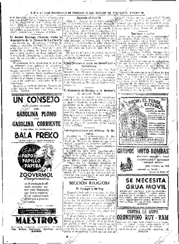 ABC SEVILLA 15-02-1953 página 28