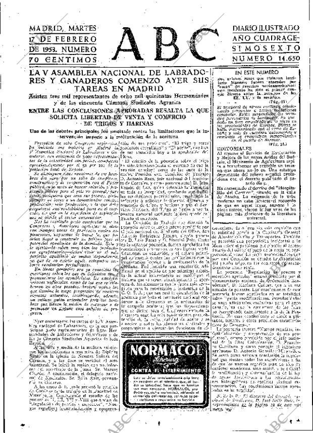 ABC MADRID 17-02-1953 página 15