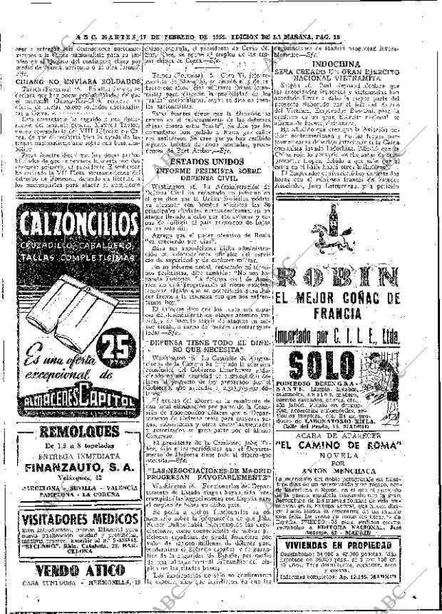 ABC MADRID 17-02-1953 página 18