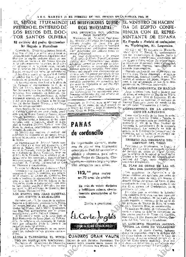 ABC MADRID 17-02-1953 página 23
