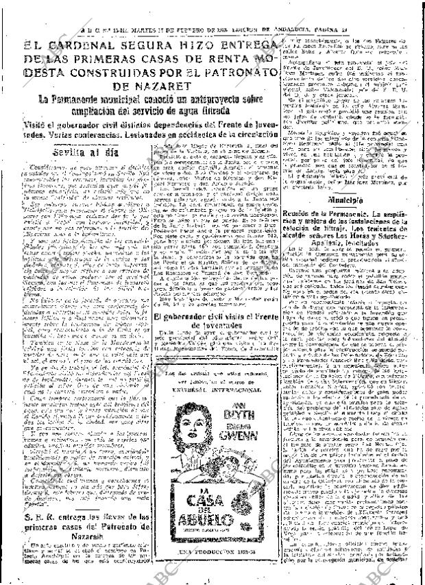 ABC SEVILLA 17-02-1953 página 17