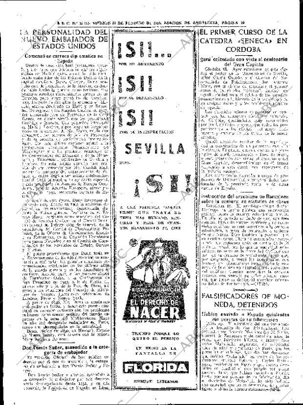 ABC SEVILLA 20-02-1953 página 10