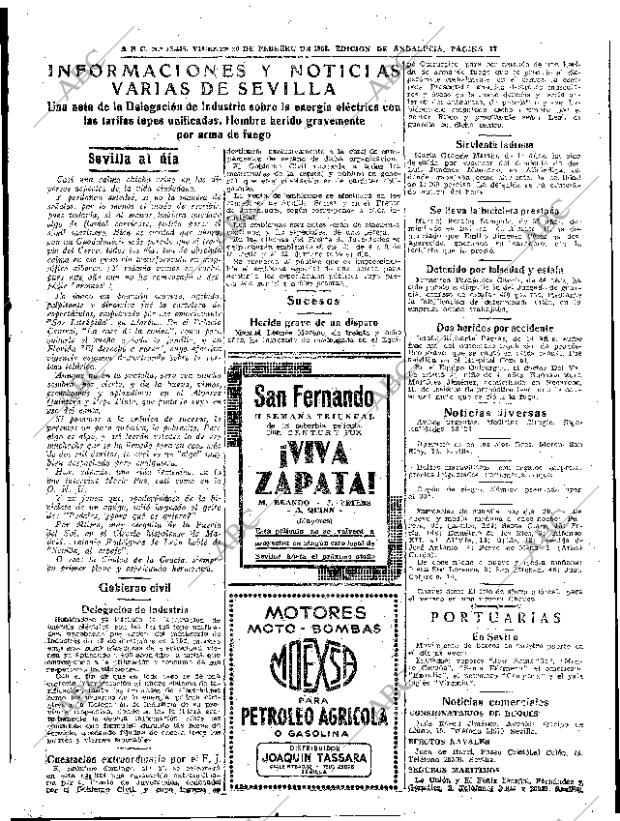 ABC SEVILLA 20-02-1953 página 17