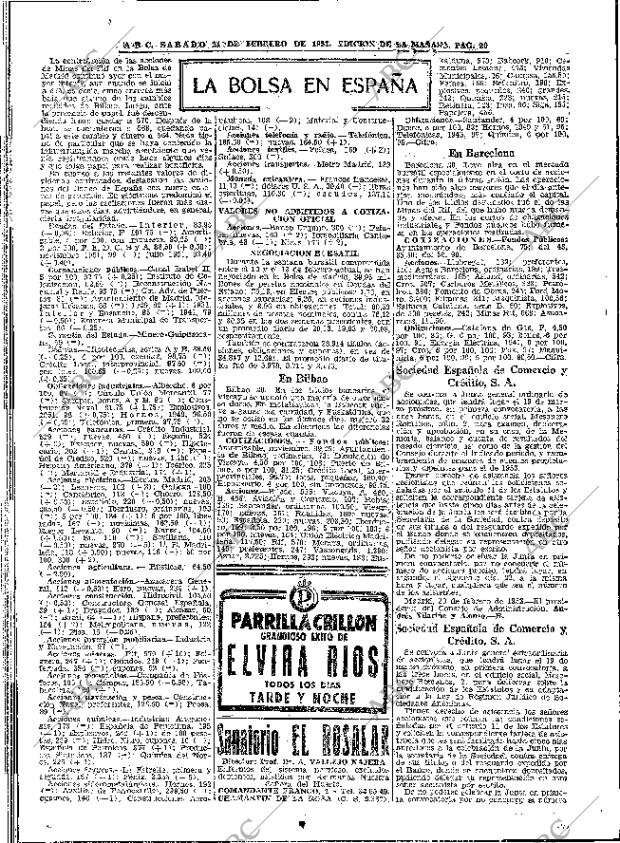 ABC MADRID 21-02-1953 página 20