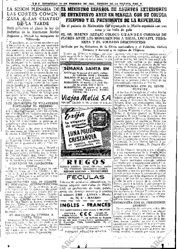 ABC MADRID 25-02-1953 página 9