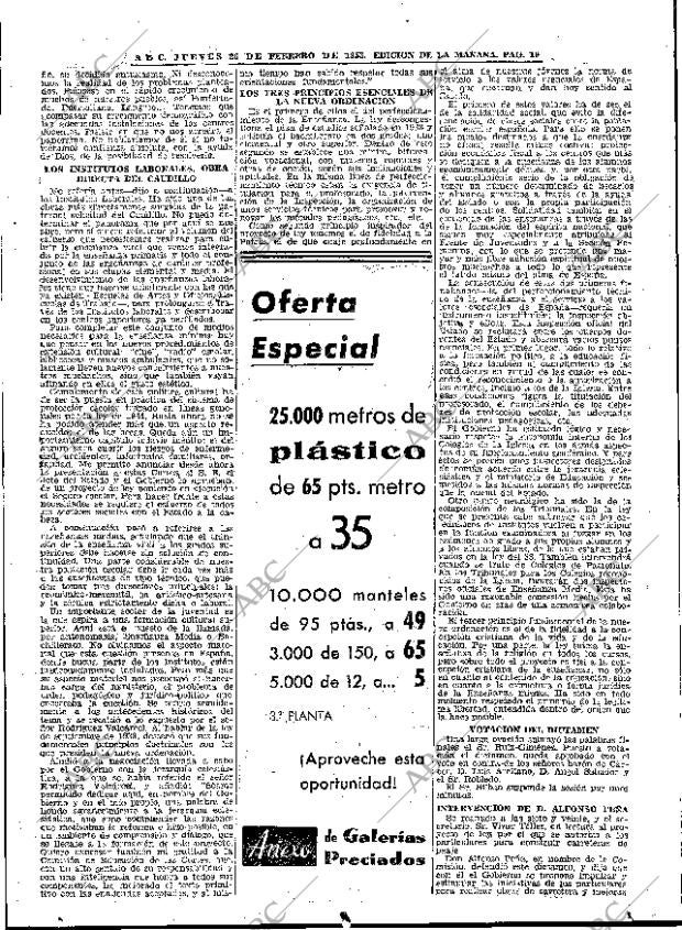 ABC MADRID 26-02-1953 página 19
