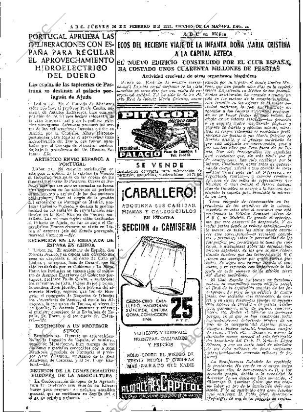 ABC MADRID 26-02-1953 página 21
