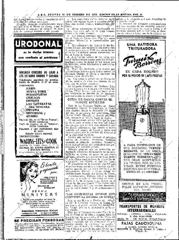 ABC MADRID 26-02-1953 página 24