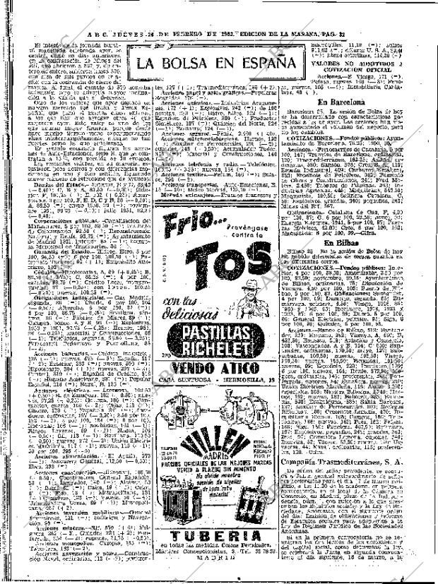 ABC MADRID 26-02-1953 página 32