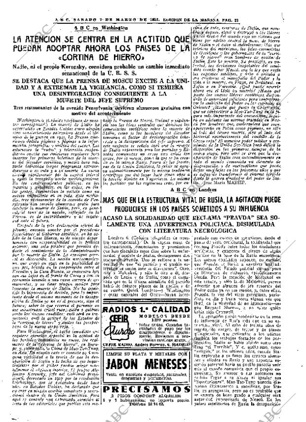 ABC MADRID 07-03-1953 página 21